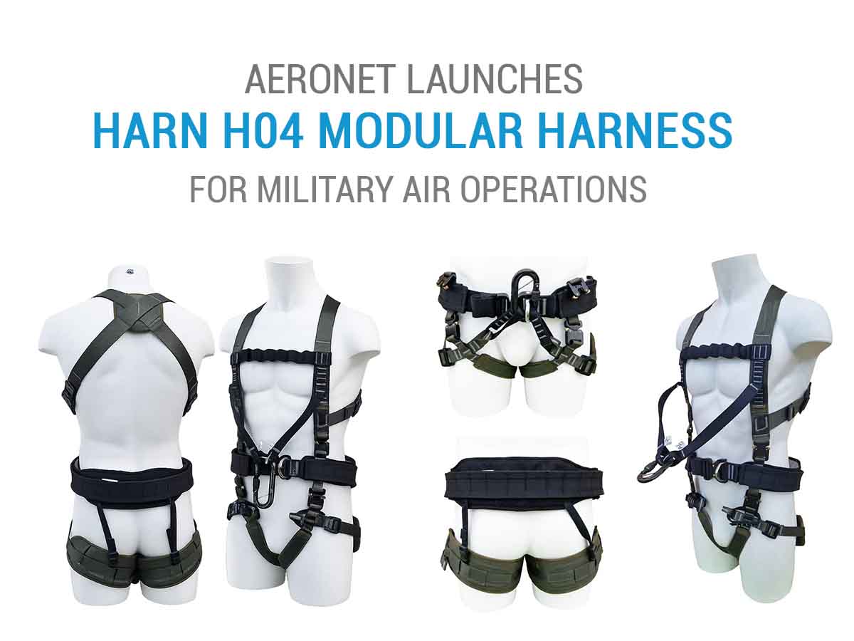 AeroNet, a pioneer in designing and manufacturing Military Air Transport Products has launched the HARN H04 Modular Full Body Harness with Tactical Belt, the latest addition to its range of specialised harness systems for defence and military operations. Developed for military air operations from helicopters, the HARN H04 combines versatility, practical adjustment and mission adaptability in one modular system. The HARN H04 is also designed to work alongside modern combat equipment. The chest section can be worn over or under plate carriers, allowing operators to configure the harness according to their equipment and mission requirements. Practicality has been central to the design. The system features adjustable COBRA™ buckles, removable cushioning and modular components that can be connected or removed according to the intended application. The HARN H04 is designed to meet relevant European safety standards according to its configuration, including CE EN 358, CE EN 813, CE EN 12277 and CE EN 361. Available in Coyote, Olive Green and Black, the harness is offered in three sizes covering heights from 150 to 200 cm and waist sizes from 75 to 105 cm.